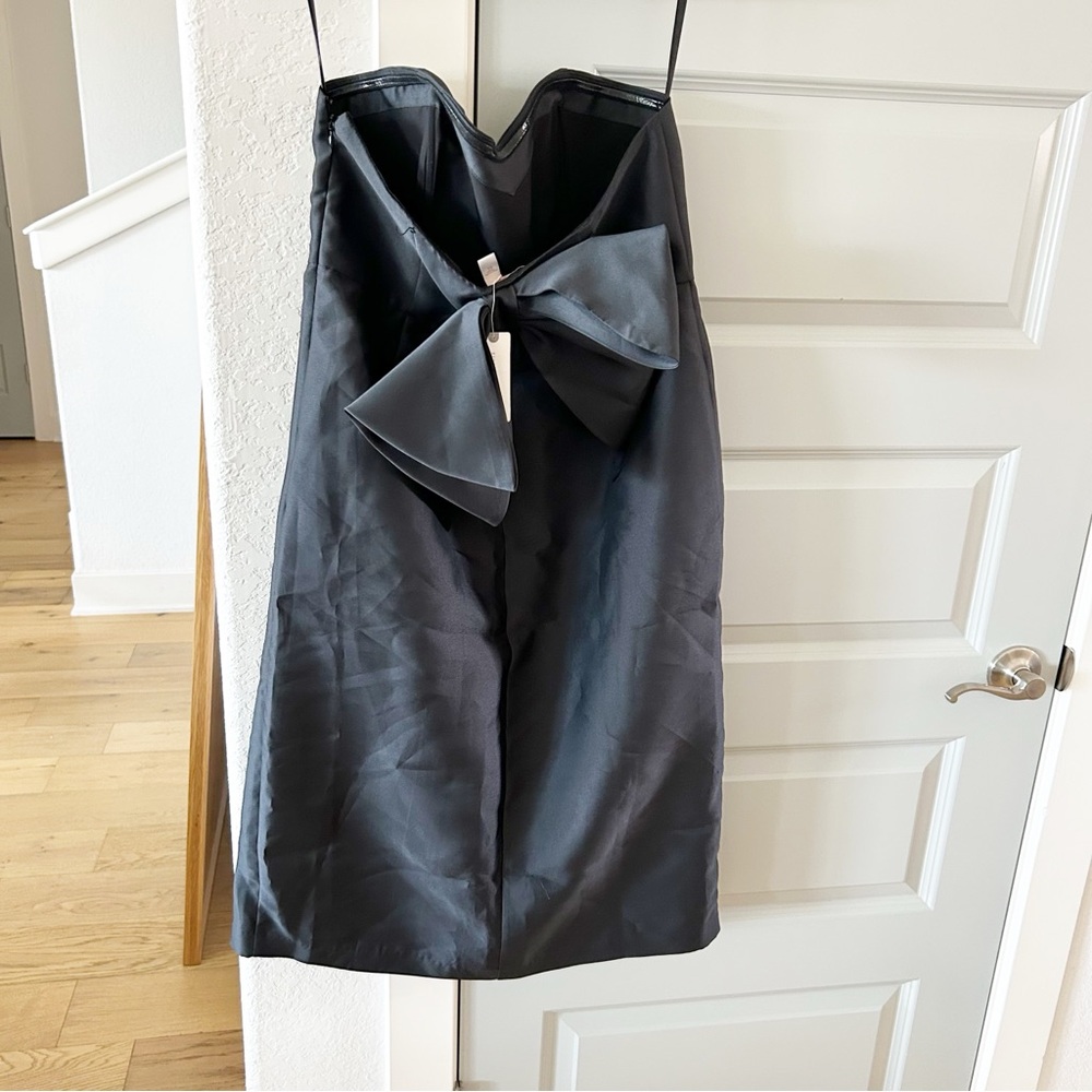 NWT Anthropologie Hutch Slim Bow Back Midi Dress - Picture 3 of 5